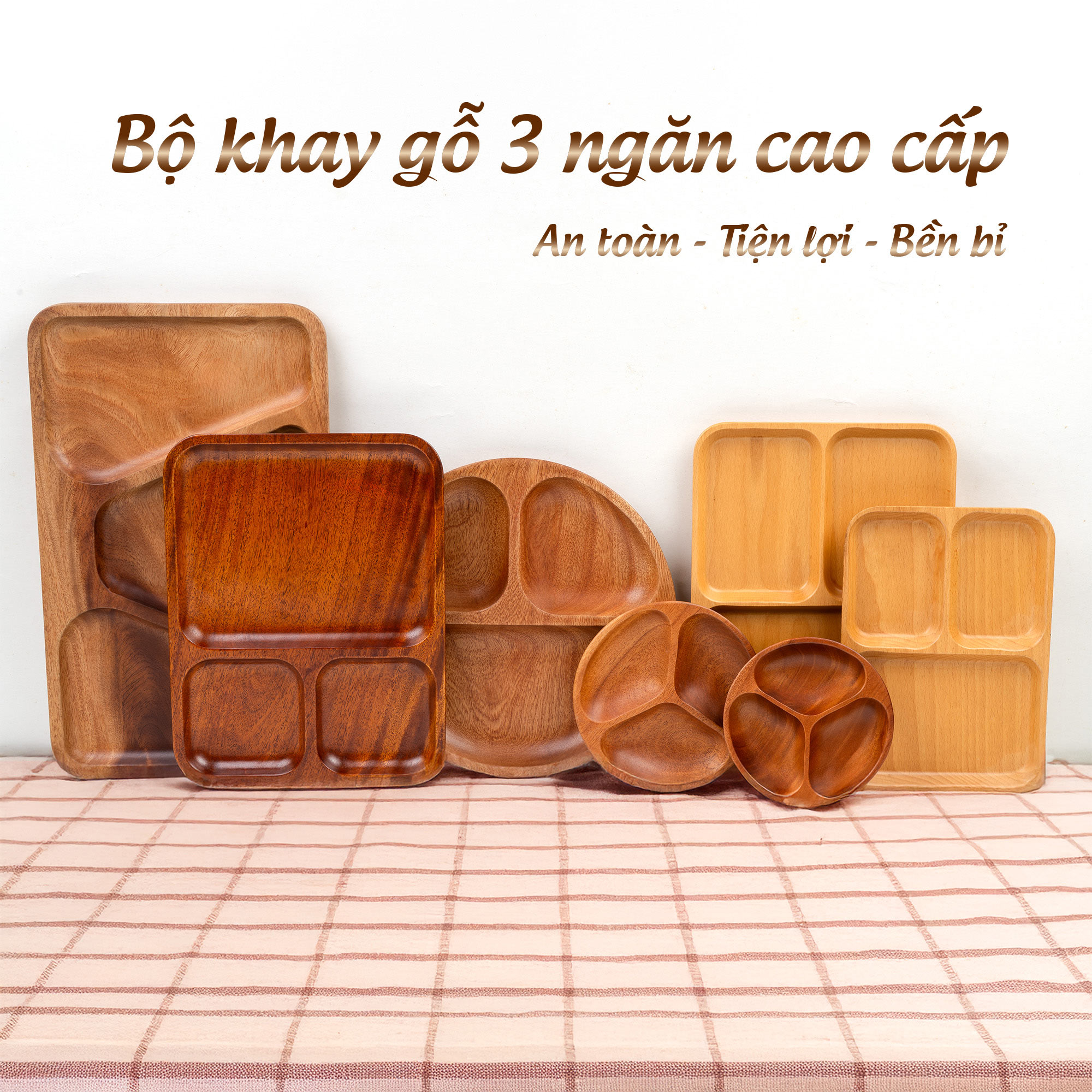 Khay Gỗ, Đĩa Gỗ Decor 1